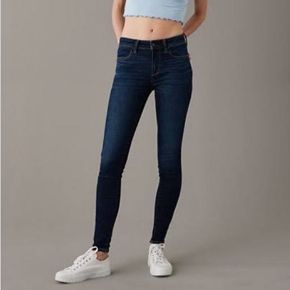 Mossimo Premium Dark Wash Blue Denim Legging Skinny Jeans Women's Size 6